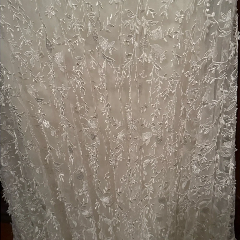 Jenny Loo Lourdes V-neck Elegant Wedding Gown - Picture 7 of 9